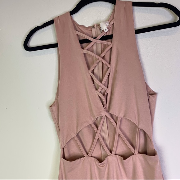 By the way Lauryn Lace Up Cut Out Dress NWOT - Picture 2 of 7